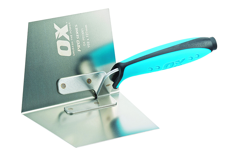 OX Pro Drywall Internal Corner Trowel 102mm x 127mm